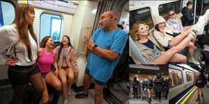 Επιβάτες χωρίς παντελόνια στο μετρό του Λονδίνου