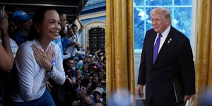 Η Μαρία Κορίνα Ματσάδο και ο Ντόναλντ Τραμπ