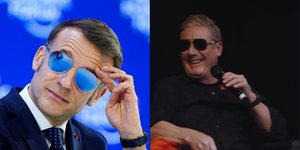 O Γάλλος πρόεδρος Εμανουέλ Μακρόν και ο Βρετανός πρωθυπουργός Κιρ Στάρμερ