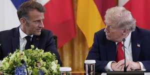  Μακρόν και Τραμπ