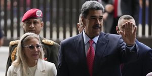 Μαδούρο με τη σύζυγό του 