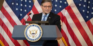 Ο ρεπουμπλικάνος πρόεδρος της αμερικανικής Βουλής των Αντιπροσώπων Μάικ Τζόνσον 