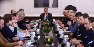 Μητσοτάκης και αγρότες συνάντηση