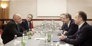 O Kυριάκος Μητσοτάκης είχε συνάντηση με τον Μπόικο Μπορίσοφ