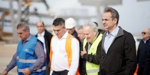 Ο Χρήστος Δήμας και ο Κυριάκος Μητσοτάκης στο Καστέλι