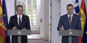 Κοινές δηλώσεις Κυριάκου Μητσοτάκη - Πέδρο Σάντσεθ από τη Μαδρίτη