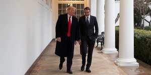 Kyriakos Mitsotakis and Donald Trump