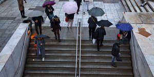 Βροχές και καταιγίδες στην Αθήνα