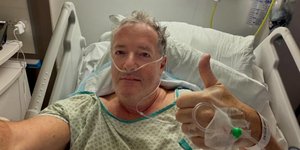 Ο Πιρς Μόργκαν στο νοσοκομείο