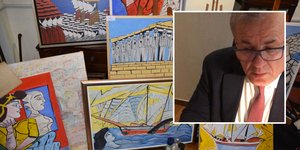 O νομικός σύμβουλος της Πινακοθήκηκς Γιώργος Οικονομόπουλος εξηγεί