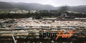 Ανεμοστρόβιλος ισοπέδωσε επιχείρηση στο Καλπάκι