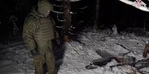 Συντρίμμια drone από την ουκρανική επίθεση στην οικία του Πούτιν / Φωτογραφία: X