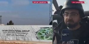 Ο δημοσιογράφος του Syria Tv λίγο πριν τον χτυπήσει το τανκ
