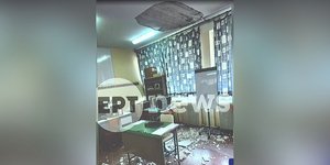 Σοβάδες έπεσαν από το ταβάνι σε αίθουσα δημοτικού σχολείου στο Γαλάτσι
