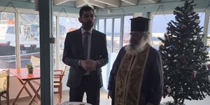 O Δημαρχος Αγίου Ευστρατίου σε ομιλία στα Φώτα