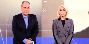 Νίκος Στραβελάκης και  Μίνα Καραμήτρου