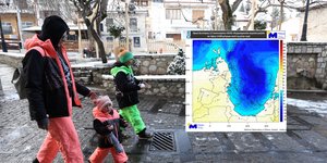 τρεις ντυμενοι για σκι