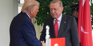 Οι πρόεδροι ΗΠΑ και Τουρκίας, Ντόναλντ Τραμπ και Ρετζέπ Ταγίπ Ερντογάν