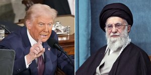 Ο πρόεδρος των ΗΠΑ, Ντόναλντ Τραμπ και ο ανώτατος ηγέτης του Ιράν, αγιατολάχ Αλί Χαμενεΐ