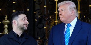 Οι πρόεδροι ΗΠΑ και Ουκρανίας, Ντόναλντ Τραμπ και Βολοντίμιρ Ζελένσκι