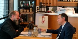 Το γεύμα του Αλέξη Τσίπρα με τον Μητροπολίτη Θεσσαλονίκης Φιλόθεο