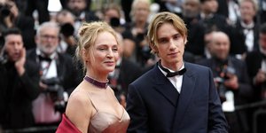 Η Ούμα Θέρμαν με τον γιο της, Λέβον