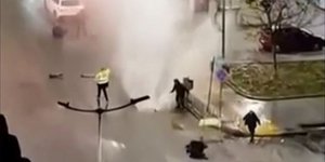 Έκρηξη αγωγού της ΕΥΑΘ στη Θεσσαλονίκη