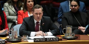 Ο πρέσβης των ΗΠΑ στον ΟΗΕ Μάικ Γουόλτς, στο Συμβούλιο Ασφαλείας του ΟΗΕ