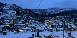 Με χιόνια ξύπνησαν Δράμα και Ξάνθη