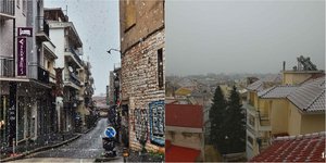 Τα πρώτα χιόνια για το 2026 έπεσαν στα Ιωάννινα