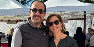 Ο Νίκος και η Φιλίππα Καρσερά Χριστοδουλίδη