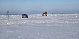 Στην Εσθονία άνοιξε ξανά ένας δρόμος που, κυριολεκτικά, περνά πάνω από την παγωμένη θάλασσα / ΑΡ