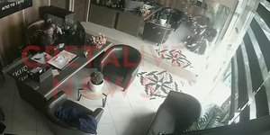 Ισχυροί άνεμοι έσπασαν γυάλινη πόρτα σε γραφείο τελετών στο Ηράκλειο