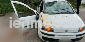 Το αυτοκίνητο στο οποίο επέβαιναν οι τρεις ανήλικοι 