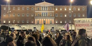 διαδήλωση για Χίο