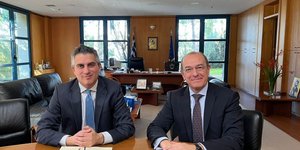 O Χρίστος Δήμας με τον Ιταλό πρέσβη