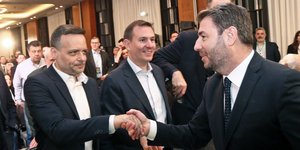 Χάρης Δύκας και Νίκος Ανδρουλάκης