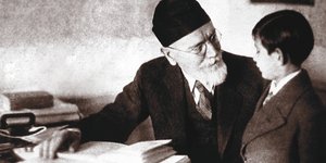 Ο Ελευθέριος Βενιζέλος με τον αγαπημένο του εγγονό, Λευτεράκη, 1931.