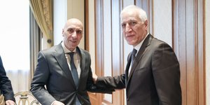 Ο Γιάννης Μπρατάκος και ο Πρόεδρος της Δημοκρατίας της Αρμενίας