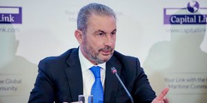 Ο Πρόεδρος και Διευθύνων Σύμβουλος του Ομίλου AKTOR, και CEO της ATLANTIC SEE LNG TRADE, Αλέξανδρος Εξάρχου