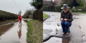 Έφτιαξε χιουμοριστικά βίντεο διακωμωδώντας τις λακκούβες στους δρόμους της πόλης της 