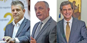 Κώστας Γιουτίκας, Θεόδωρος Καράογλου, Κώστας Γκιουλέκας