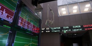 Στιγμιότυπο από συνεδρίαση στο Χρηματιστήριο Αθηνών