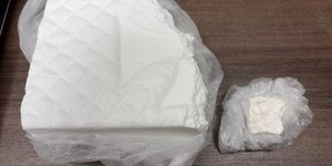 Η κοκκαΐνη που πήγε να κρύψει ο συλληφθείς