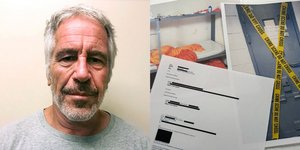 Ο Τζέφρι Έπσταϊν και το κελί της φυλακής στη Νέα Υόρκη, όπου βρέθηκε νεκρός στις 10/08/2019 