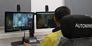 Τηλεχειρισμός φόρτωσης μεταλλεύματος από την επιφάνεια στο μεταλλείο Ολυμπιάδας