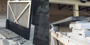 Άγνωστοι βεβήλωσαν το μνημείο των 200 εκτελεσθέντων κομμουνιστών στο Σκοπευτήριο της Καισαριανής