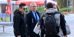 Ο Βασίλης Καπερνάρος και ο Πάνος Ρούτσι