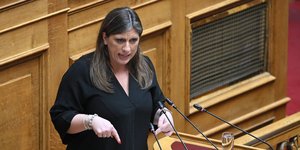 Η πρόεδρος της Πλεύσης Ελευθερίας Ζωή Κωνσταντοπούλου