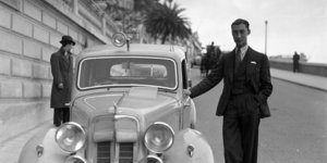 Ο Maurice Gatsonides κατά τη διάρκεια του Ράλι του Μόντε Κάρλο στις 30 Ιανουαρίου 1937 στο Circuit de Monaco